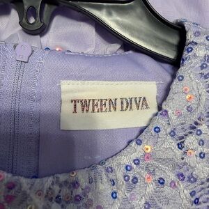 Tween Diva Lilac Sequin Dress